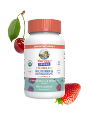 Organic Toddler Multivitamin + Postbiotics Gummies