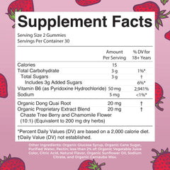 Organic Premenstrual Support Gummies
