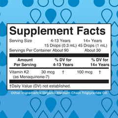 K2 (MK7) Organic Drops