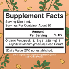 Organic Fenugreek Seed Liquid Extract